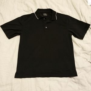 Men's Black PGA Tour Performance Polo Shirt Medium